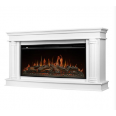 Каминокомплект: Очаг Royal Thermo Аврора RTFP/P-AR40LS, портал Олимпия 42/40/36 белый